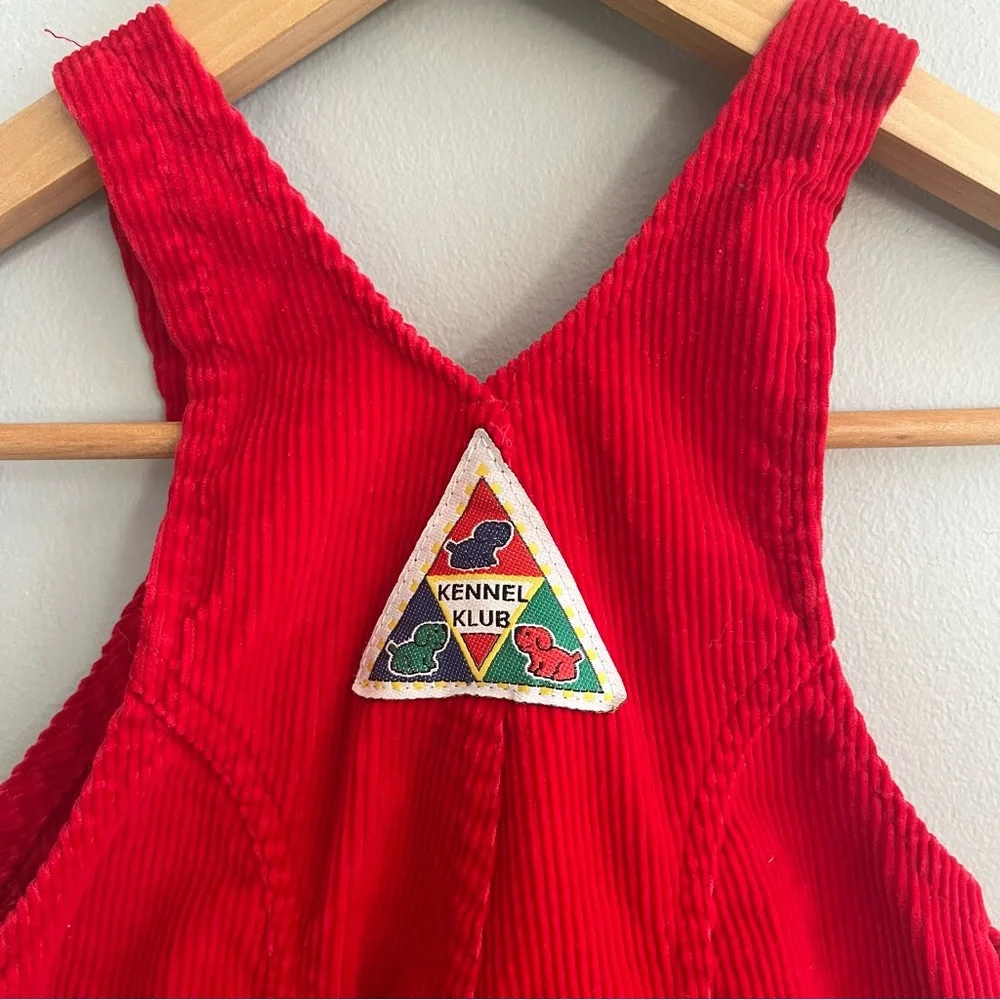 Vintage OshKosh Kennel Klub Corduroy Overalls Size 18 months Made in USA